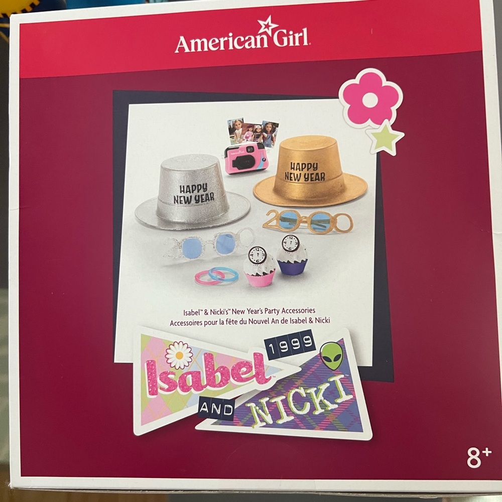 American Girl Isabel and Nicki New Years Eve Party Accessories
